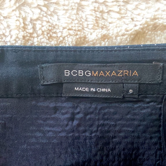 BCBG Maxazria Navy Dot Pencil Skirt - Picture 3 of 5